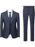 Gray pinstripe suit with jacket, vest, and pants on a white background