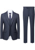 Gray pinstripe suit with jacket, vest, and pants on a white background