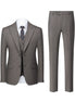 Gray suit with jacket, vest, and pants on a white background