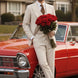 Man wearing The Sandstone Peak ivory beige 3-piece suit for a wedding - Nevo Suits |