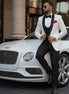 Men’s Classic Luxury Notched Lapel Rhinestone 3-piece Suit