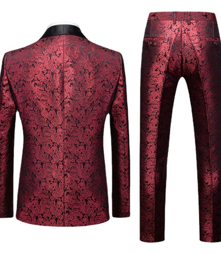 Burgundy Tuxedo back