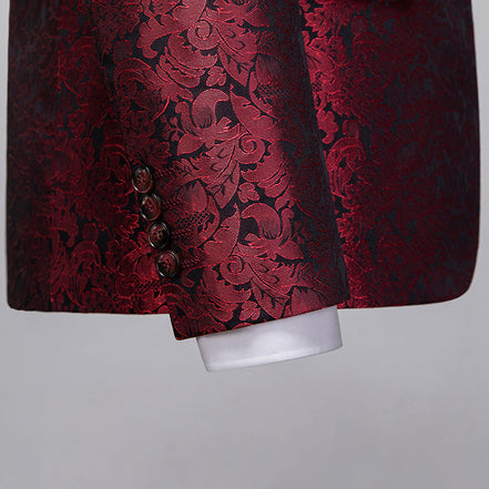 Burgundy Tuxedo details