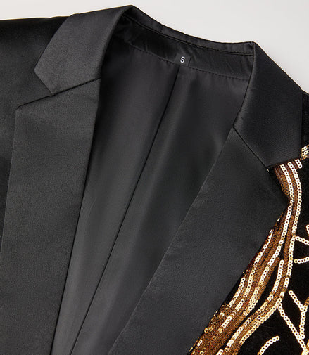 black and gold tuxedo details - 4