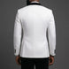 Glacier Masterpiece - White Jacquard Velvet 3-Piece Tuxedo