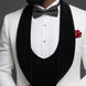 Glacier Masterpiece - White Jacquard Velvet 3-Piece Tuxedo