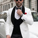 Glacier Masterpiece - White Jacquard Velvet 3-Piece Tuxedo