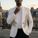 Pearl Symphony - White Pearl & Crystal Shawl 3-Piece Tuxedo