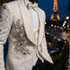 Pearl Symphony - White Pearl & Crystal Shawl 3-Piece Tuxedo