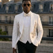 Pearl Symphony - White Pearl & Crystal Shawl 3-Piece Tuxedo