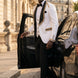 Platinum Imperial - White Gold Rose Jacquard Shawl 3-Piece Tuxedo