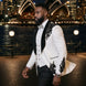 Arctic Vanguard - White & Black Wing Beaded 3-Piece Tuxedo