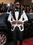 Arctic Vanguard - White & Black Wing Beaded 3-Piece Tuxedo