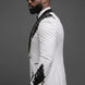 Arctic Vanguard - White & Black Wing Beaded 3-Piece Tuxedo