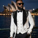 Arctic Vanguard - White & Black Wing Beaded 3-Piece Tuxedo