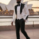 Arctic Vanguard - White & Black Wing Beaded 3-Piece Tuxedo