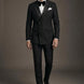 Phantom Cipher - Black Asymmetric Vine Beaded 2-Piece Tuxedo