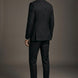 Phantom Cipher - Black Asymmetric Vine Beaded 2-Piece Tuxedo
