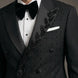 Phantom Cipher - Black Asymmetric Vine Beaded 2-Piece Tuxedo