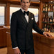 Phantom Cipher - Black Asymmetric Vine Beaded 2-Piece Tuxedo