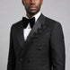 Phantom Cipher - Black Asymmetric Vine Beaded 2-Piece Tuxedo