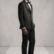 Vesper Cascade - Black Crystal Fringe 2-Piece Tuxedo