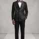 Vesper Cascade - Black Crystal Fringe 2-Piece Tuxedo