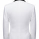 White tuxedo jacket back view fit check - Nevo Suits