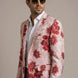 Crimson Twilight Bloom - Dusty Rose Floral Resort Blazer