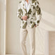 Olive Riviera Serenity - Green Floral Resort Blazer
