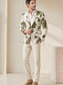 Olive Riviera Serenity - Green Floral Resort Blazer
