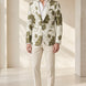 Olive Riviera Serenity - Green Floral Resort Blazer