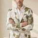 Olive Riviera Serenity - Green Floral Resort Blazer
