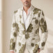 Olive Riviera Serenity - Green Floral Resort Blazer
