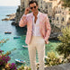 Amalfi Rose Serenity - Pink Floral Resort Blazer