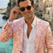 Amalfi Rose Serenity - Pink Floral Resort Blazer