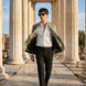 Emerald Argus Plume - Verdant Peacock Jacquard Resort Blazer