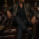 Diadem Pharaoh - Black & Gold Crown Crystal Dinner Jacket