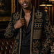 Diadem Pharaoh - Black & Gold Crown Crystal Dinner Jacket