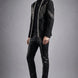 Midnight Aegis - Black & Silver Crystal Wing Dinner Jacket