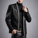 Midnight Aegis - Black & Silver Crystal Wing Dinner Jacket