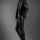 Midnight Aegis - Black & Silver Crystal Wing Dinner Jacket