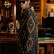 Citrine Aureole - Black & Amber Crystal Statement Blazer