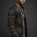 Aten Pharaoh black dinner jacket with gold sunburst crystal detailing - product view 02