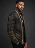 Aten Pharaoh black dinner jacket with gold sunburst crystal detailing - product view 02