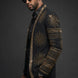Aten Pharaoh black dinner jacket with gold sunburst crystal detailing - product view 06