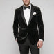 Raven Royale - Black Velvet Shawl Collar Tuxedo Jacket