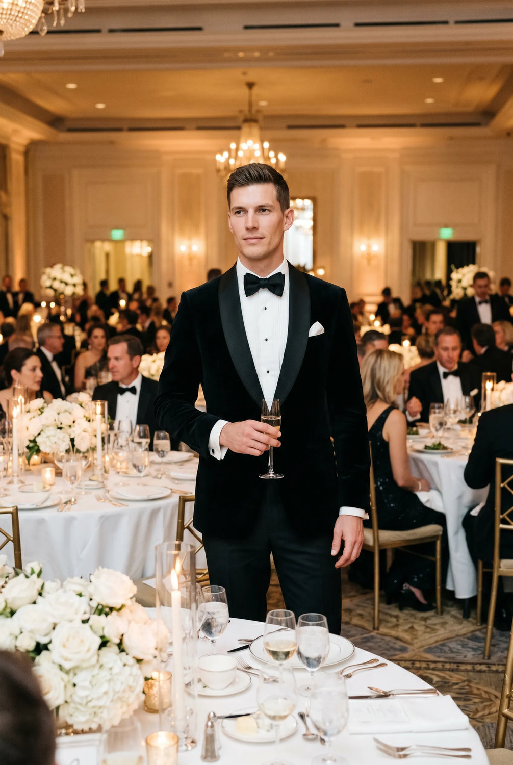 Raven Royale - Black Velvet Shawl Collar Tuxedo Jacket - product view 3 | Nevo Suit