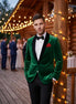 Viridian Royale - Emerald Green Velvet Shawl Collar Tuxedo Jacket - product view 1 | Nevo Suit