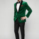 Viridian Royale - Emerald Green Velvet Shawl Collar Tuxedo Jacket